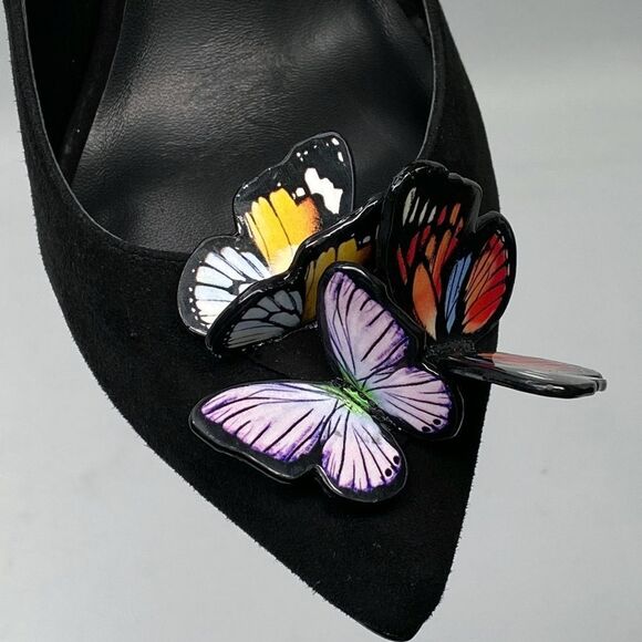 Sophia Webster Vanessa Butterfly Suede Slingback Pump size 41 - Picture 10 of 13